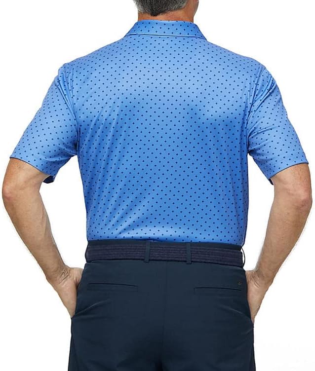 Greg Norman Teljesítmény Golf Polo Shirt Soft Touch Relaxed Fit|Play Száraz |UPF-Védelem Férfi Polo|Golf Póló