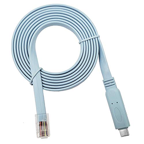 RW RoutersWholesale FTDI USB-RJ45 Konzol Kábel 6ft Kompatibilis/Csere Cisco/Windows 7, 8 / Vista/MAC/Linux / RS232 Switch