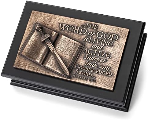 Világítótorony Keresztény Termékek Isten Szavát Kard Bronzelike Befejezni 8.25 x 4, Kézzel Öntött Műgyanta Szerelt Szobor