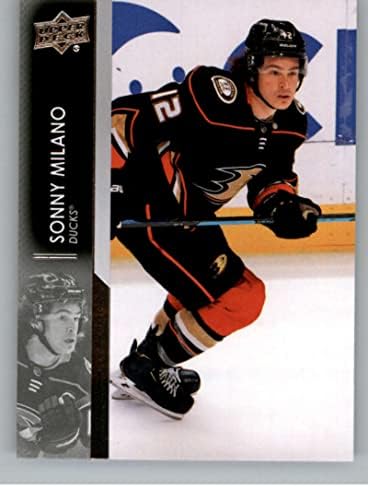 2021-22 Felső szint Kiterjesztett 503 Sonny Milano Anaheim Ducks NHL Jégkorong Trading Card