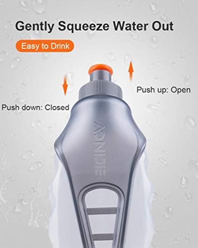 AONIJIE Víz Üveg Klip 8.5 Oz (250ml) BPA-Mentes Üveg tartó Hidratálás öv Csomag Futás, Maraton, Séta, Túrázás, Kerékpározás,
