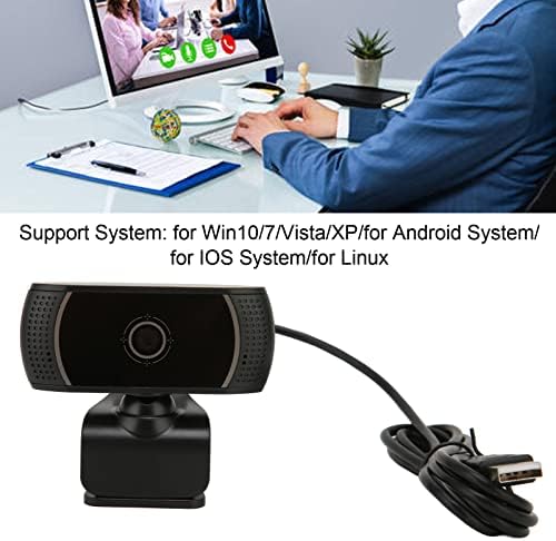 Webkamera HD Számítógép, Kamera, Webkamera 640 x 480, USB Webkamera, Számítógép, Kamera, Plug and Play Online Osztály Élő
