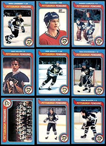 1979-80 O-Pee-Chee Pittsburgh Penguins Közelében Csapat készen áll Pittsburgh Penguins (Set) EX/MT+ Pingvinek