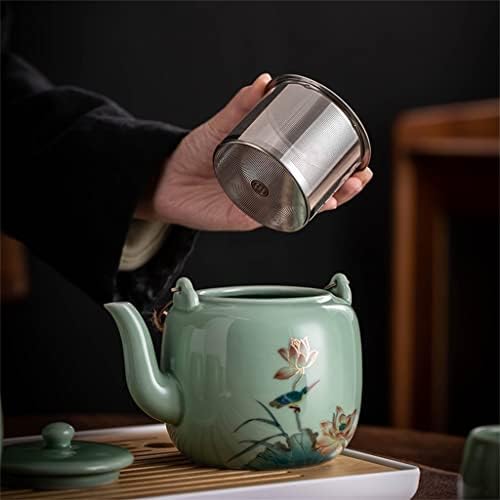 WXBDD Celadon Nagy Kapacitású Tilápia Teás Készlet Háztartási Hideg Víz Teáskanna Kínai Stílusú Kung-Fu Tea Szett