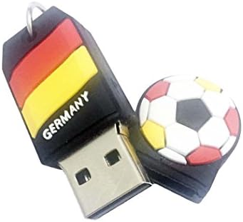 Mixse Rajzfilm USB 2.0 pendrive pendrive, pendrive, pendrive Labdarúgó-Németország Lobogója 8G