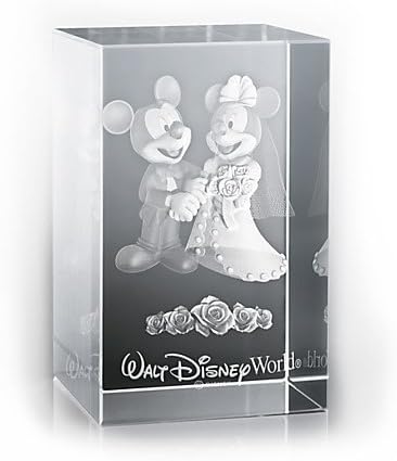 Mickey and Minnie Egér Esküvői Lézer Kocka által Arribas - Walt Disney World