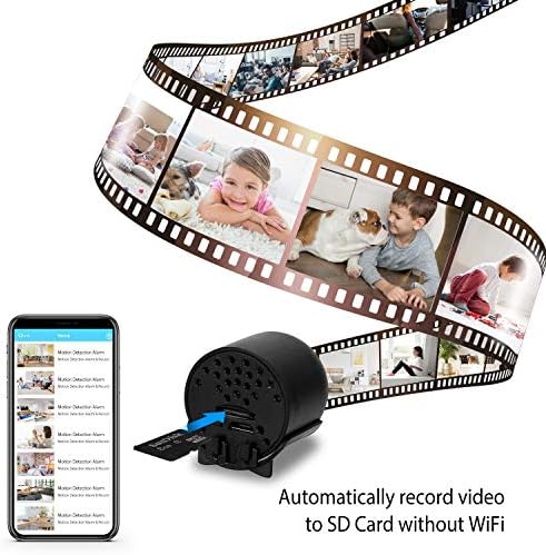 FULAO Mini Rejtett Kamera, WiFi HD 1080P Kém Kamera Kis Vezeték nélküli Biztonsági Kamera Apró kamerát, Bébi Monitor mozgásérzékelés
