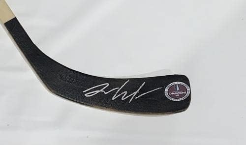 J. t. Compher Aláírt hokiütő Colorado Avalanche-2022 Stanley-Kupa Jt - Dedikált NHL Botok