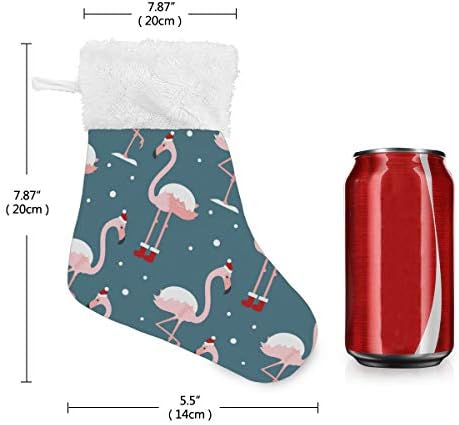 ALAZA Karácsonyi Harisnya Flamingo Karácsonyi Kalap Klasszikus Személyre szabott Kis Harisnya Dekoráció, Családi ünnepek