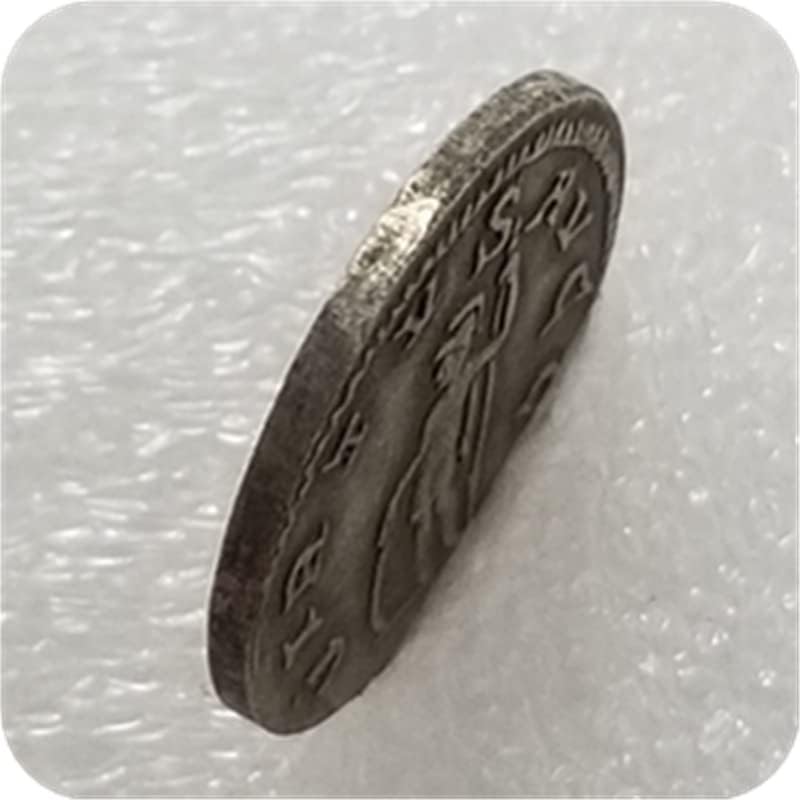 Antik Kézműves Római Érmék Emlékérmék Réz Ezüst Bevonatú Ezüst Dollár Ezüst Kör *3420