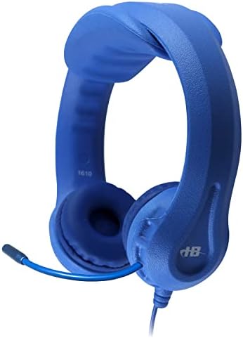 HamiltonBuhl Gyerek Flex-Telefonok TRRS Fülhallgató Hattyúnyak Mikrofon, Kék