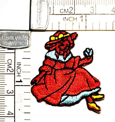 Kleenplus Mini Piros Szín Gyönyörű Hercegnő Foltok Gyerekek Rajzfilm Matrica Kézzel Hímzett Javítás Művészeti Varrás Javítás