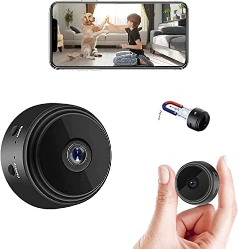 YUGYUJ 1080P HD WiFi Rejtett Kamera, Hordozható Mini Kamera Vezeték nélküli WiFi Mozgás Érzékel a Mágneses Kamera, Kis Otthoni