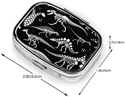 Dinoszaurusz Csontváz Nyomtatás Hordozható Mini Utazási Napi Egy Tabletta Doboz - Tér Tabletta Emlékeztető, Vitamin Doboz
