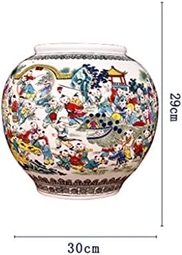 WODMB váza Porcelán Antik Baizi Ábra Nagy Kínai Váza Klasszikus Nappali Otthoni Dekoráció Dekoráció Esküvői Ajándék, Karácsonyi