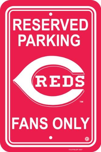 MLB Cincinnati Reds Műanyag Parkolás Jel