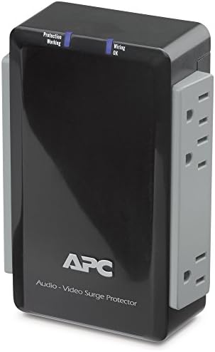 APC P4V Audio/Video 120V Surge Protector 4 Aljzat Koax Védelem. Fekete
