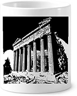 Görög Akropolisz Athén Ókori Fogkefe Tolltartó Bögre Cerac Állni Ceruzatartó