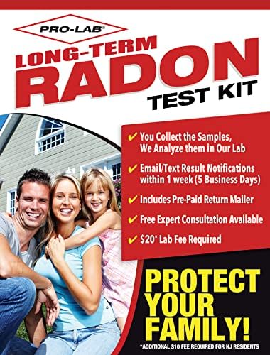 PRO-LABOR Hosszú Távú Radon-mérő - A PRO-LABOR Hosszú Távú Radon-mérő Haza az EPA által Jóváhagyott - Könnyen kezelhető Hosszú