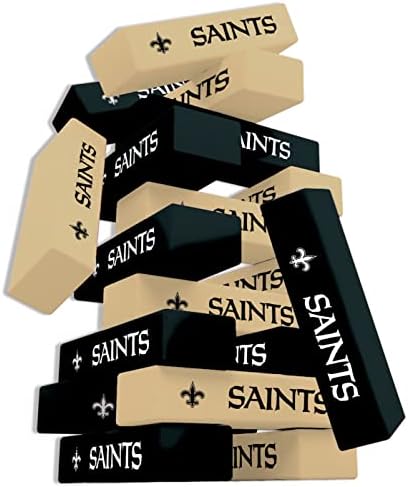 Remekművek Játék Nap - NFL-New Orleans Saints - Hivatalosan Engedélyezett Szárítógépek Torony, Valódi Fa Tömb
