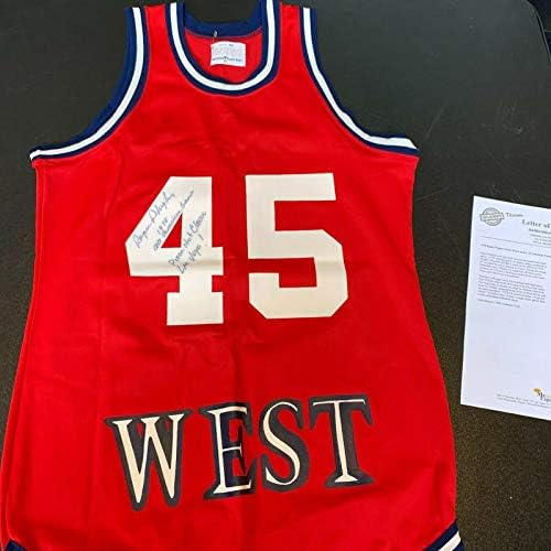 1978-ban Roger Phegley Aláírt Játék Használt Amerikai All Star Game Jersey COA - Dedikált NBA Mezek