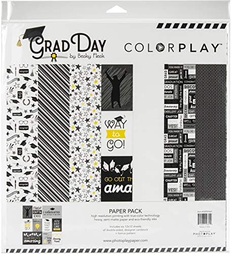 Filmes Lapot Papír ColorPlay Gyűjtemény Csomag 12X12-Grad Nap, 6 Minták/2 Minden + Bónusz