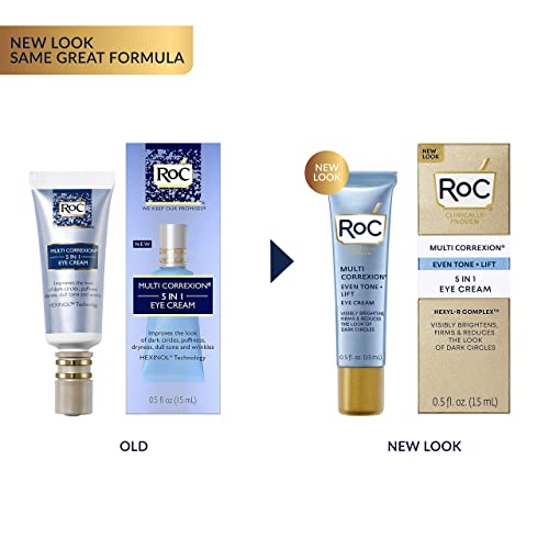 RoC Multi Correxion 5 az 1-ben Anti-Aging Eye Cream a Puffadtság, Szem Alatti Táskák & Sötét Karikák, a bőrápoló Kezelés,