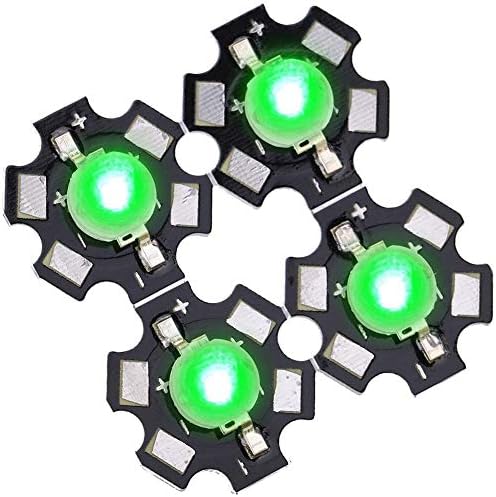 xuuyuu 25 Db LED-Chipek, 3W-os Nagy teljesítményű LED Lámpa Gyöngyök Emitter Dióda Chipek DIY Lámpatestek(Zöld)