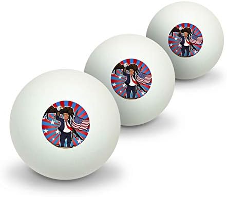 GRAFIKA & TÖBB Hazafias Donald Trump a Sas Amerikai Zászló Fegyvert Újdonság asztalitenisz Ping-Pong Labda 3 Pack