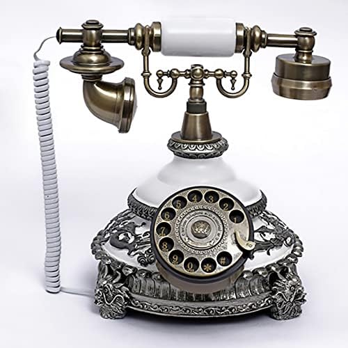 Retro Vezetékes Telefon Európai Vezetékes Telefon Háttérvilágítású Kijelző kihangosító Régi Divat Antik Telefon